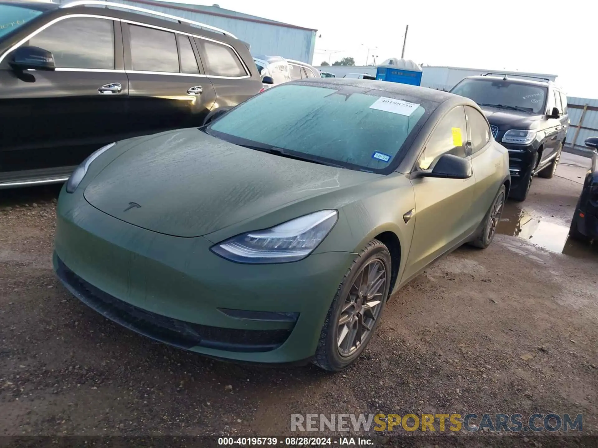 2 Photograph of a damaged car 5YJ3E1EB5LF607080 TESLA MODEL 3 2020