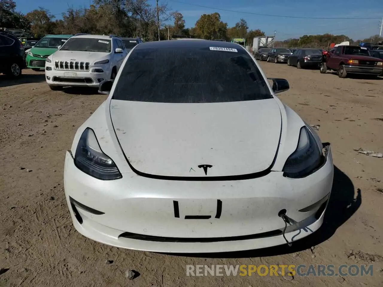 5 Photograph of a damaged car 5YJ3E1EB5LF618452 TESLA MODEL 3 2020