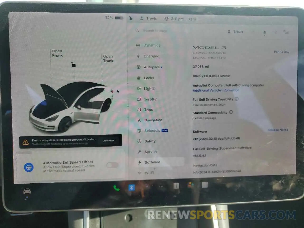 9 Photograph of a damaged car 5YJ3E1EB5LF619231 TESLA MODEL 3 2020