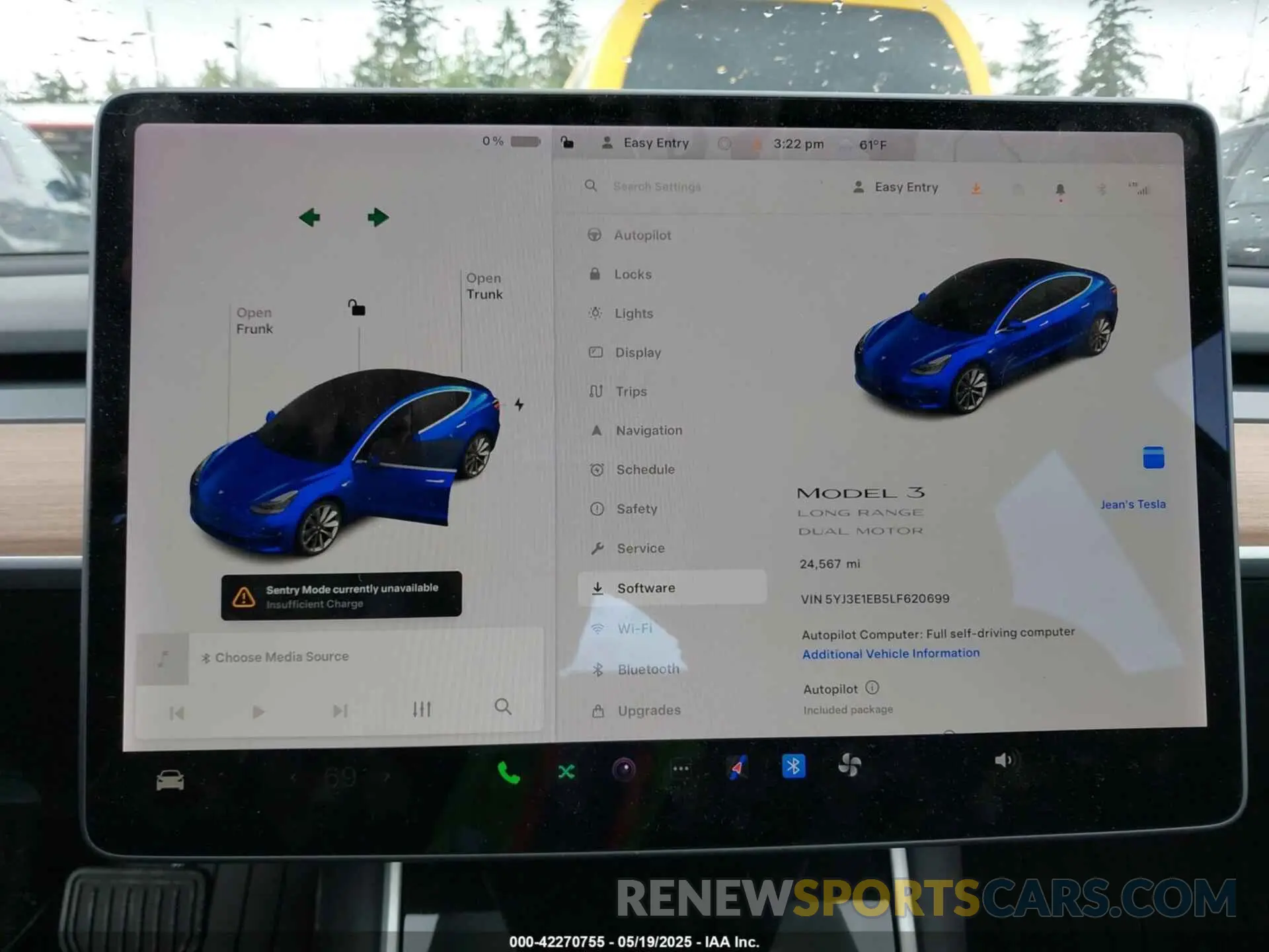 7 Photograph of a damaged car 5YJ3E1EB5LF620699 TESLA MODEL 3 2020