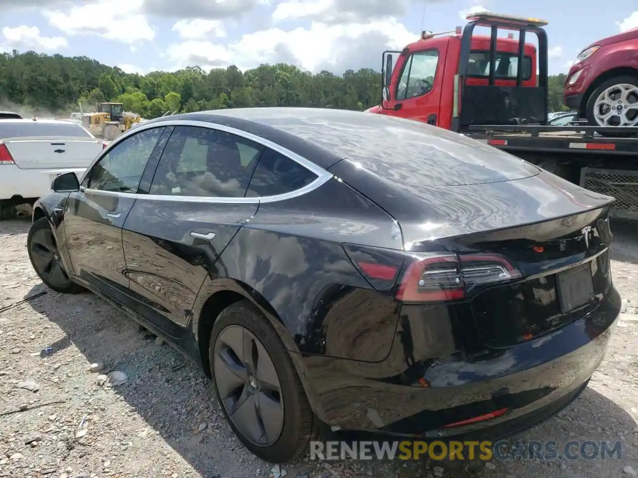 3 Photograph of a damaged car 5YJ3E1EB5LF646686 TESLA MODEL 3 2020