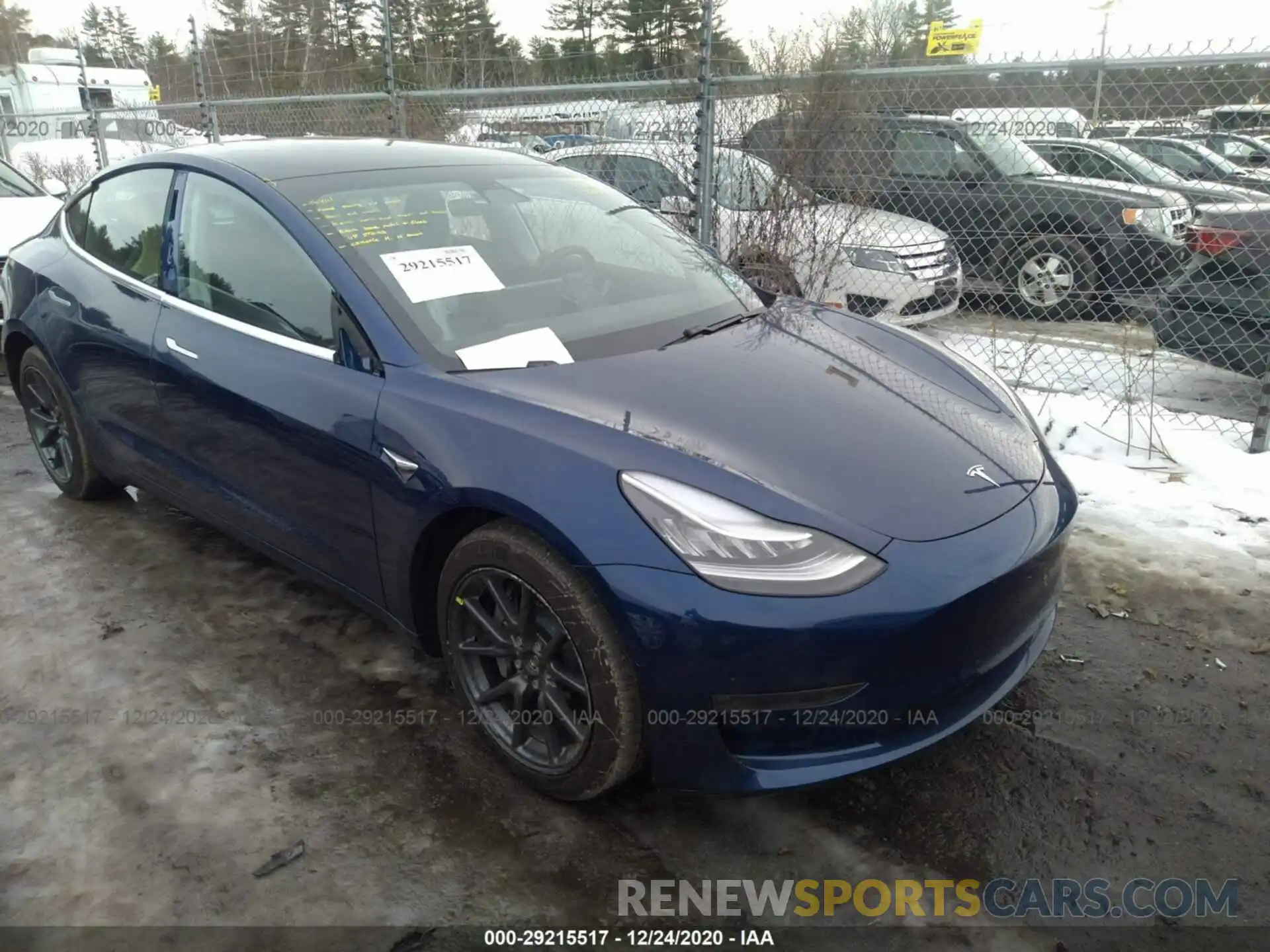 1 Photograph of a damaged car 5YJ3E1EB5LF664881 TESLA MODEL 3 2020