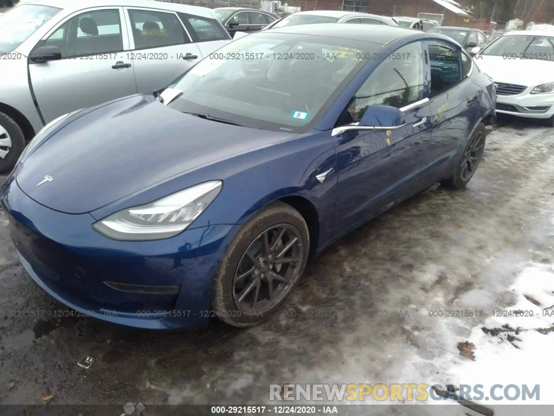 2 Photograph of a damaged car 5YJ3E1EB5LF664881 TESLA MODEL 3 2020