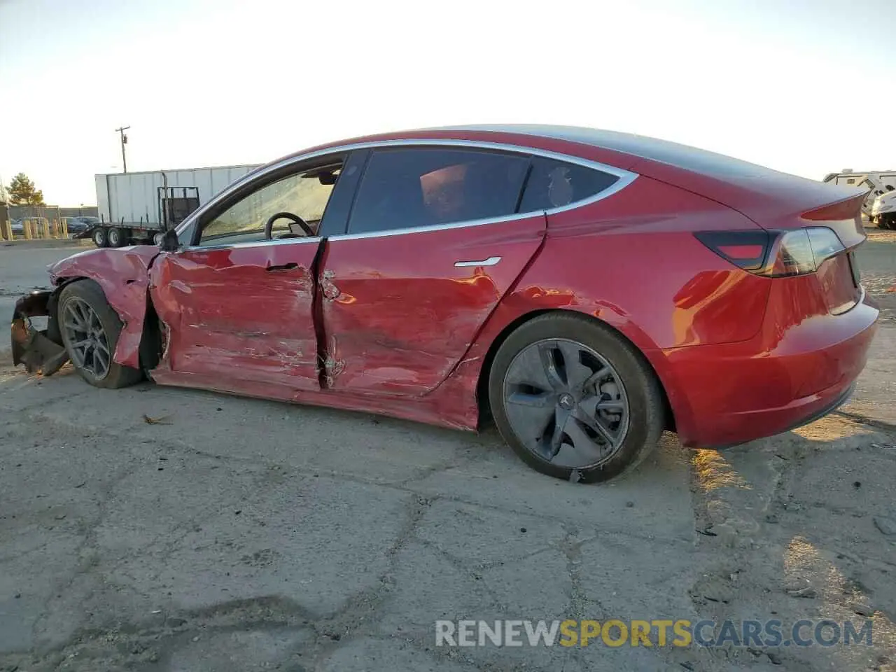 2 Photograph of a damaged car 5YJ3E1EB5LF711004 TESLA MODEL 3 2020