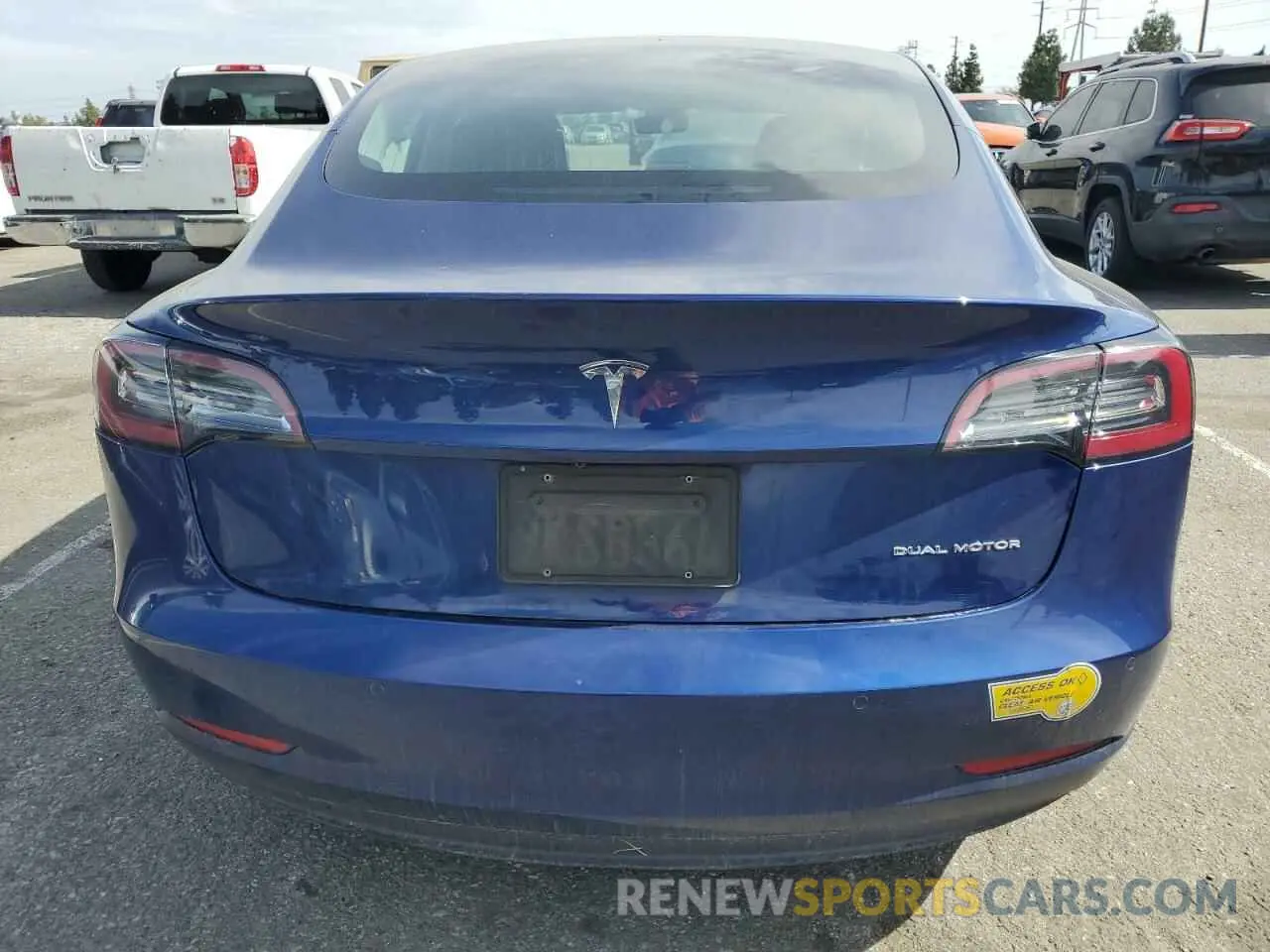 6 Photograph of a damaged car 5YJ3E1EB5LF744343 TESLA MODEL 3 2020