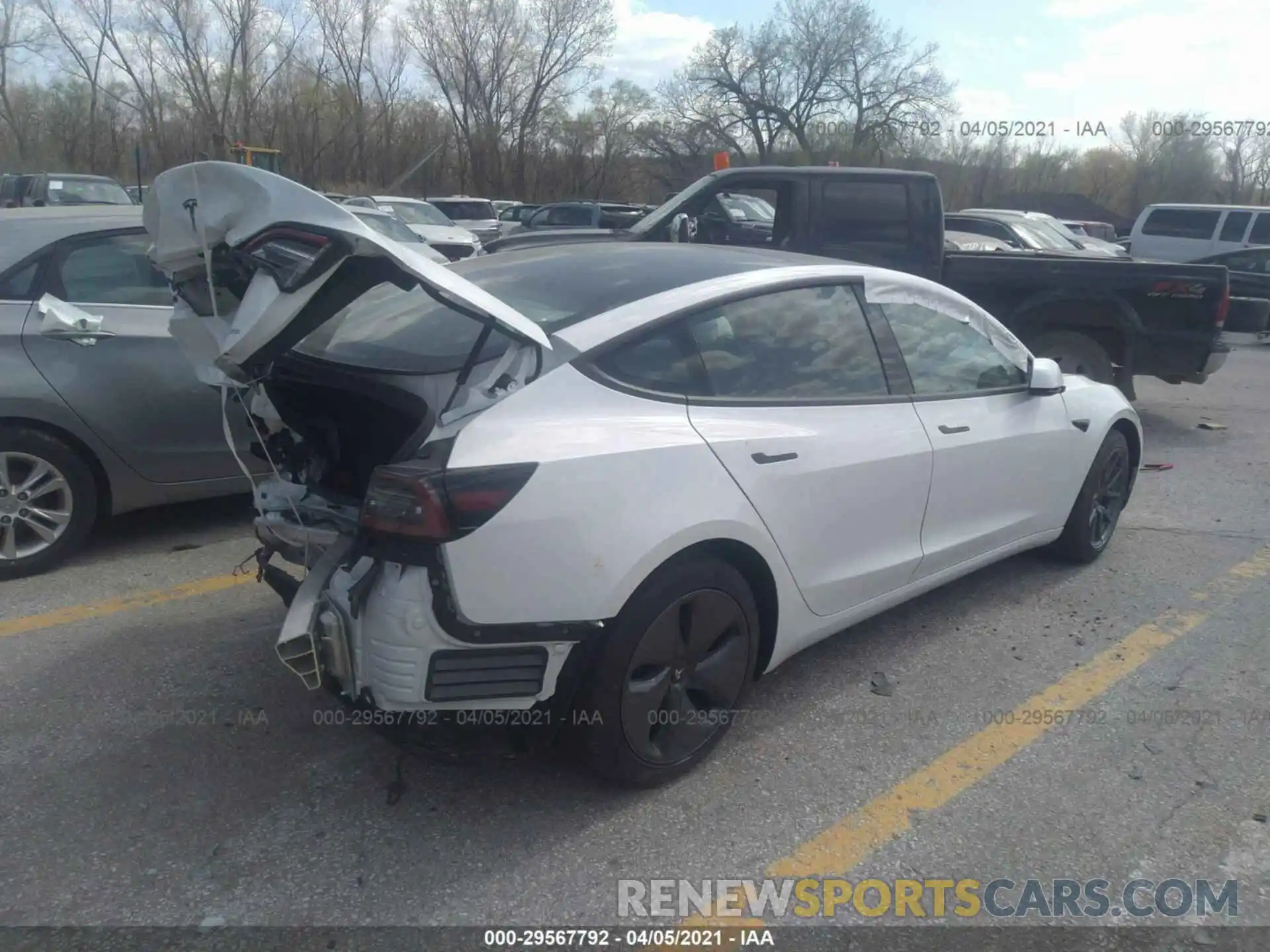 4 Photograph of a damaged car 5YJ3E1EB5LF787189 TESLA MODEL 3 2020