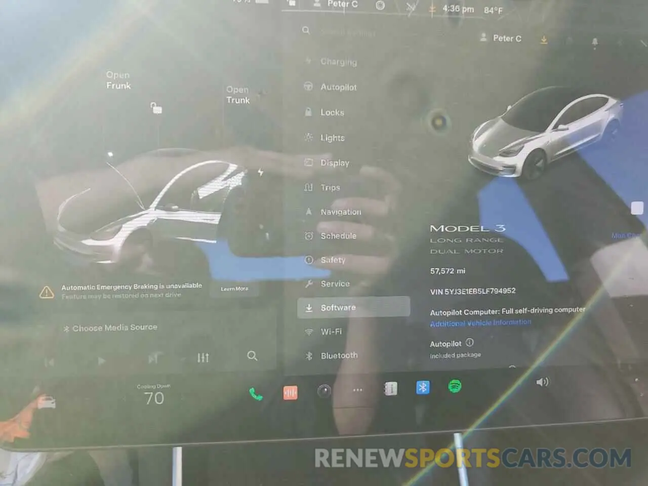 9 Photograph of a damaged car 5YJ3E1EB5LF794952 TESLA MODEL 3 2020