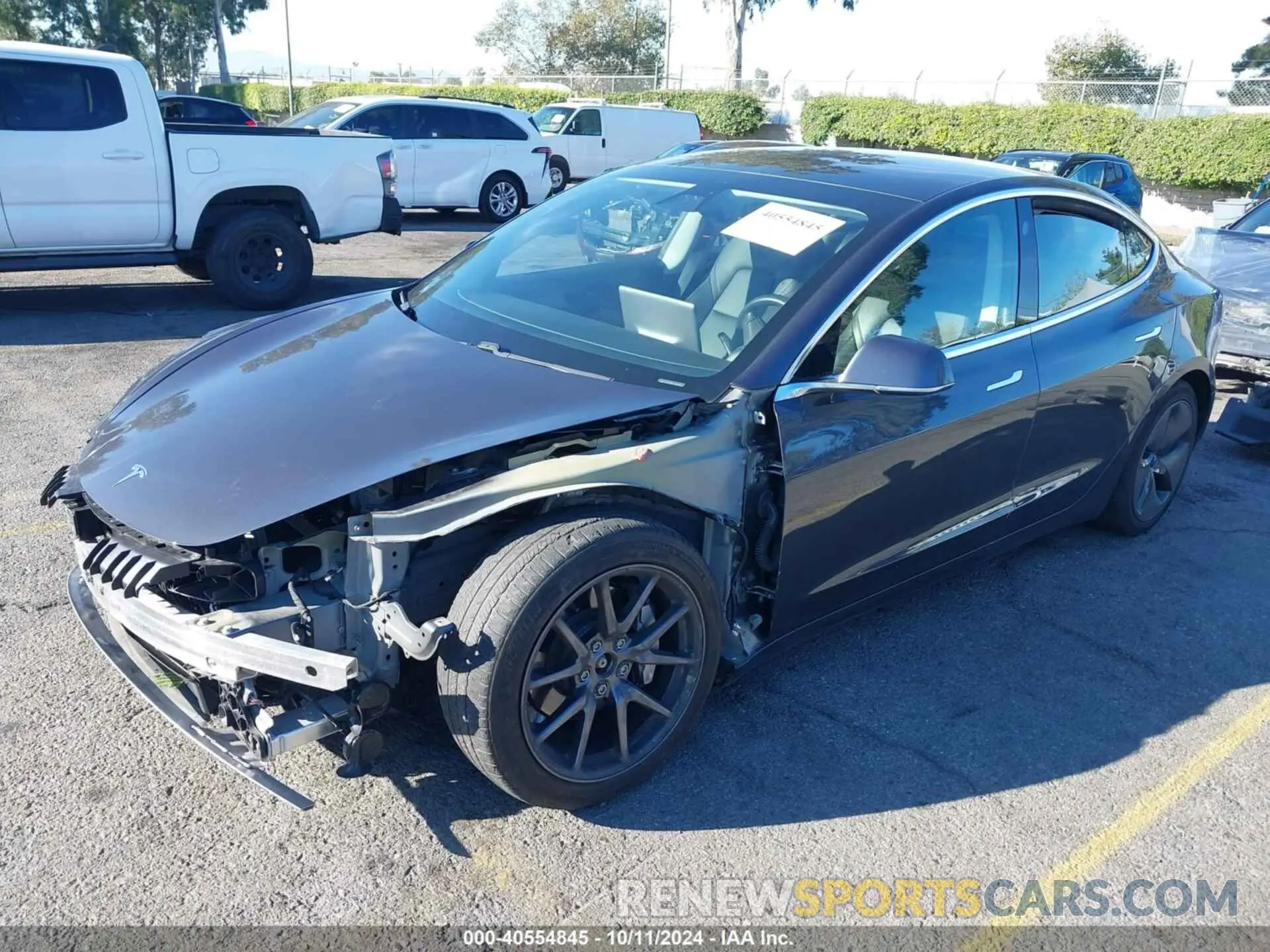 2 Photograph of a damaged car 5YJ3E1EB5LF800796 TESLA MODEL 3 2020