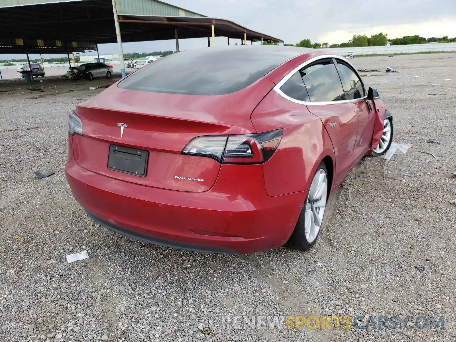 4 Photograph of a damaged car 5YJ3E1EB6LF588961 TESLA MODEL 3 2020