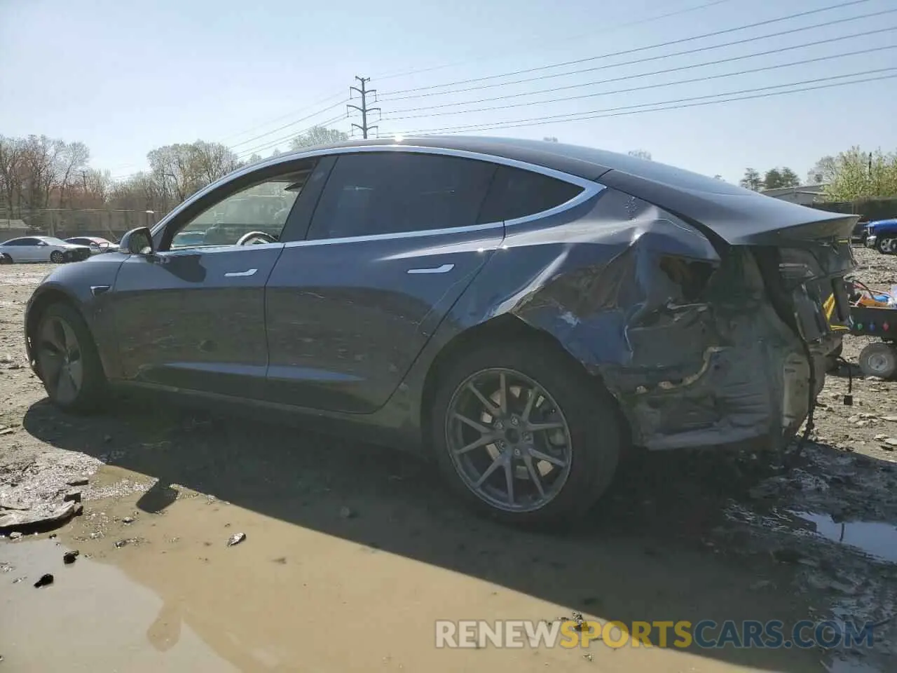 2 Photograph of a damaged car 5YJ3E1EB6LF616676 TESLA MODEL 3 2020