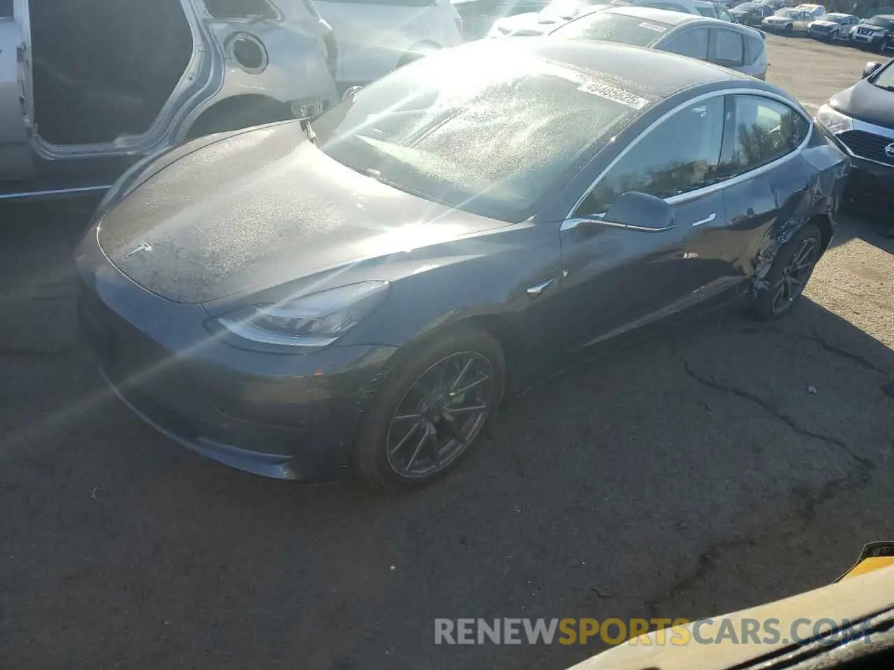 1 Photograph of a damaged car 5YJ3E1EB6LF616807 TESLA MODEL 3 2020