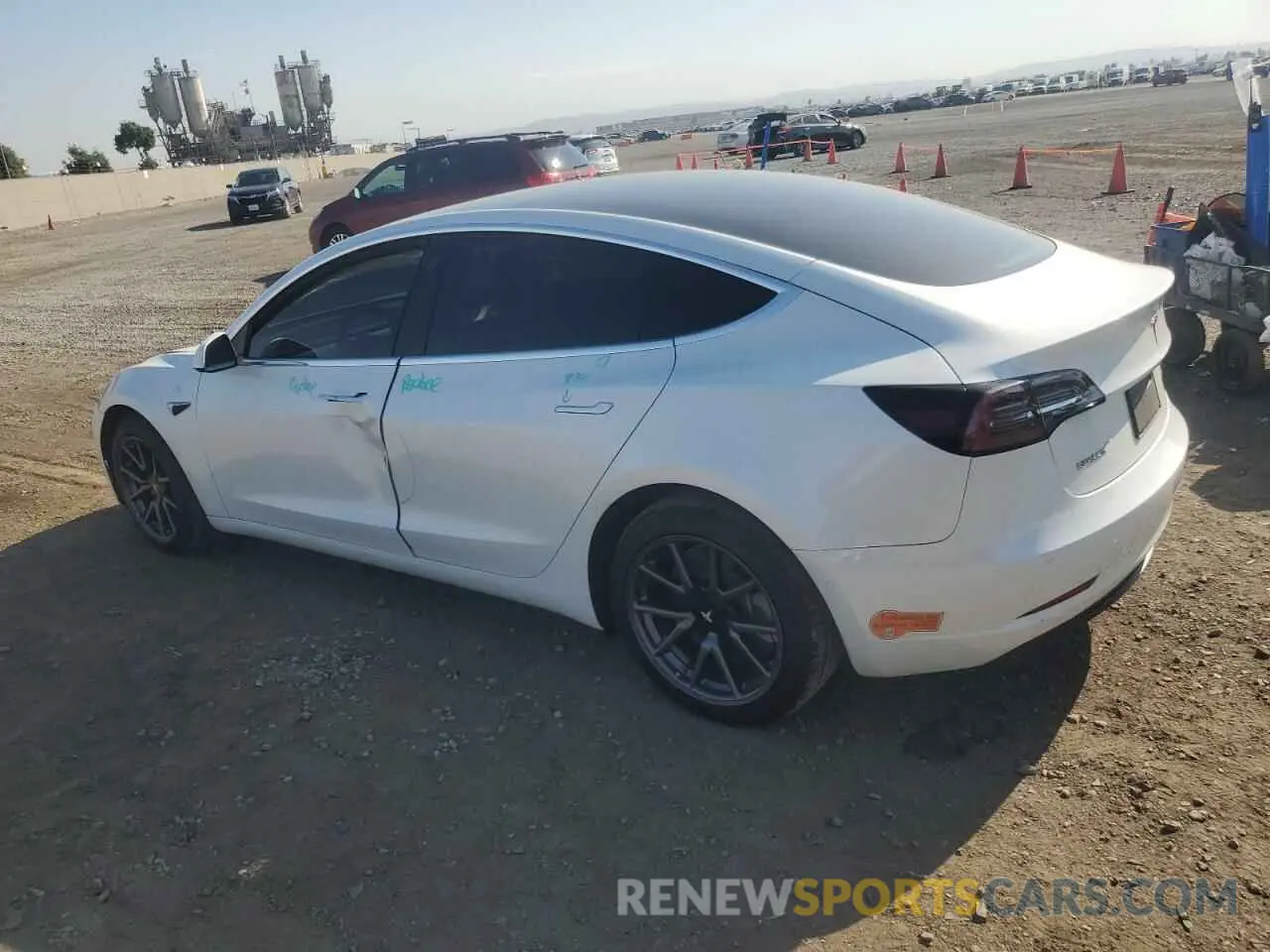 2 Photograph of a damaged car 5YJ3E1EB6LF619125 TESLA MODEL 3 2020