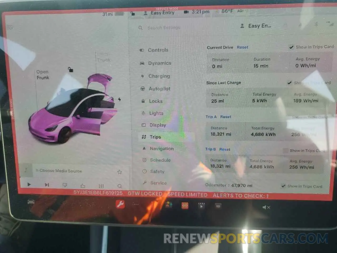 9 Photograph of a damaged car 5YJ3E1EB6LF619125 TESLA MODEL 3 2020