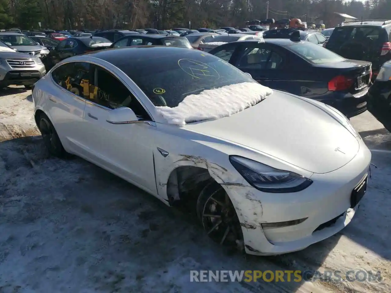 9 Photograph of a damaged car 5YJ3E1EB6LF619416 TESLA MODEL 3 2020