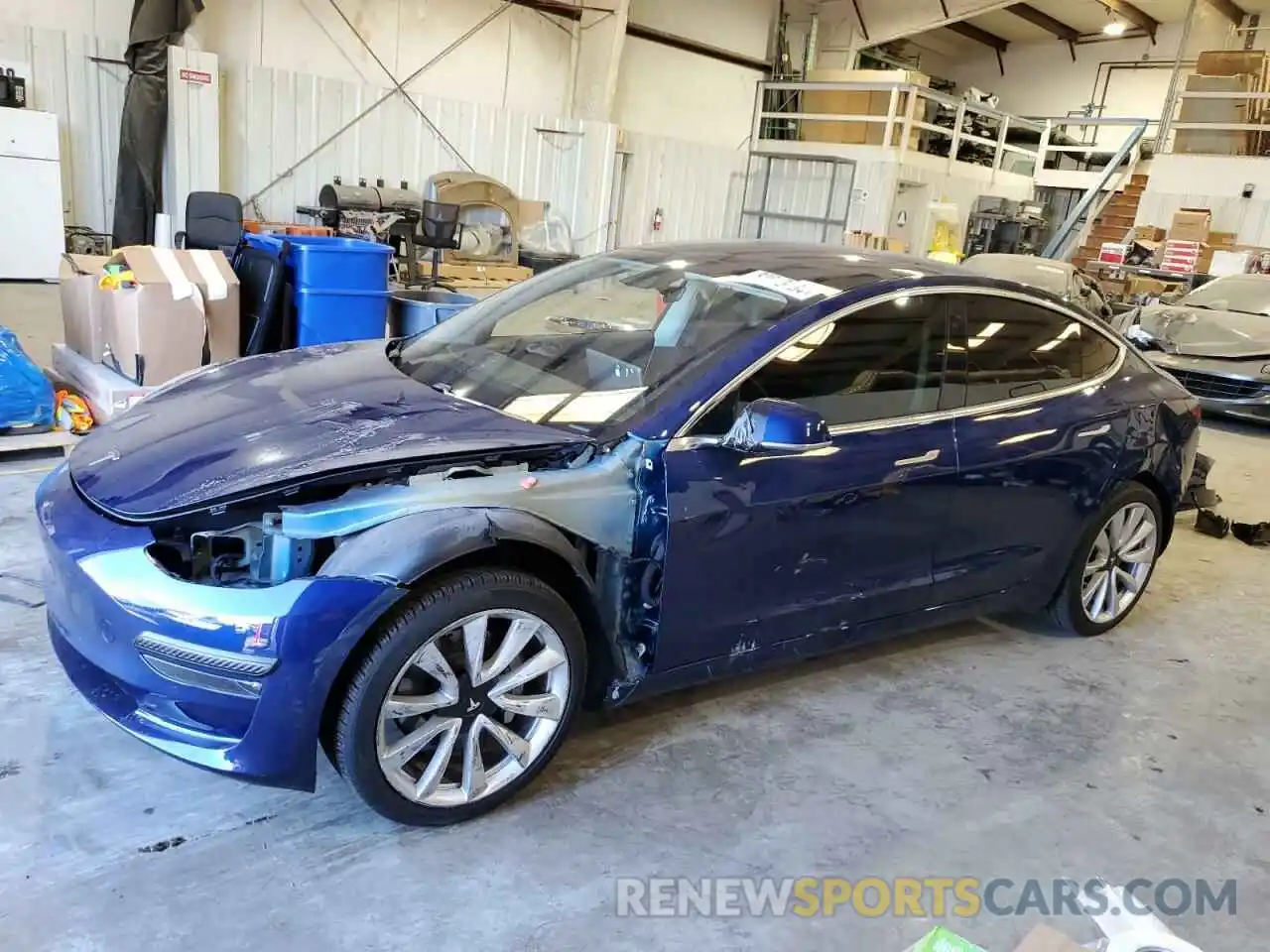 1 Photograph of a damaged car 5YJ3E1EB6LF620596 TESLA MODEL 3 2020