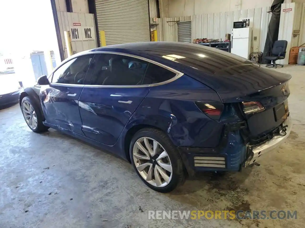 2 Photograph of a damaged car 5YJ3E1EB6LF620596 TESLA MODEL 3 2020