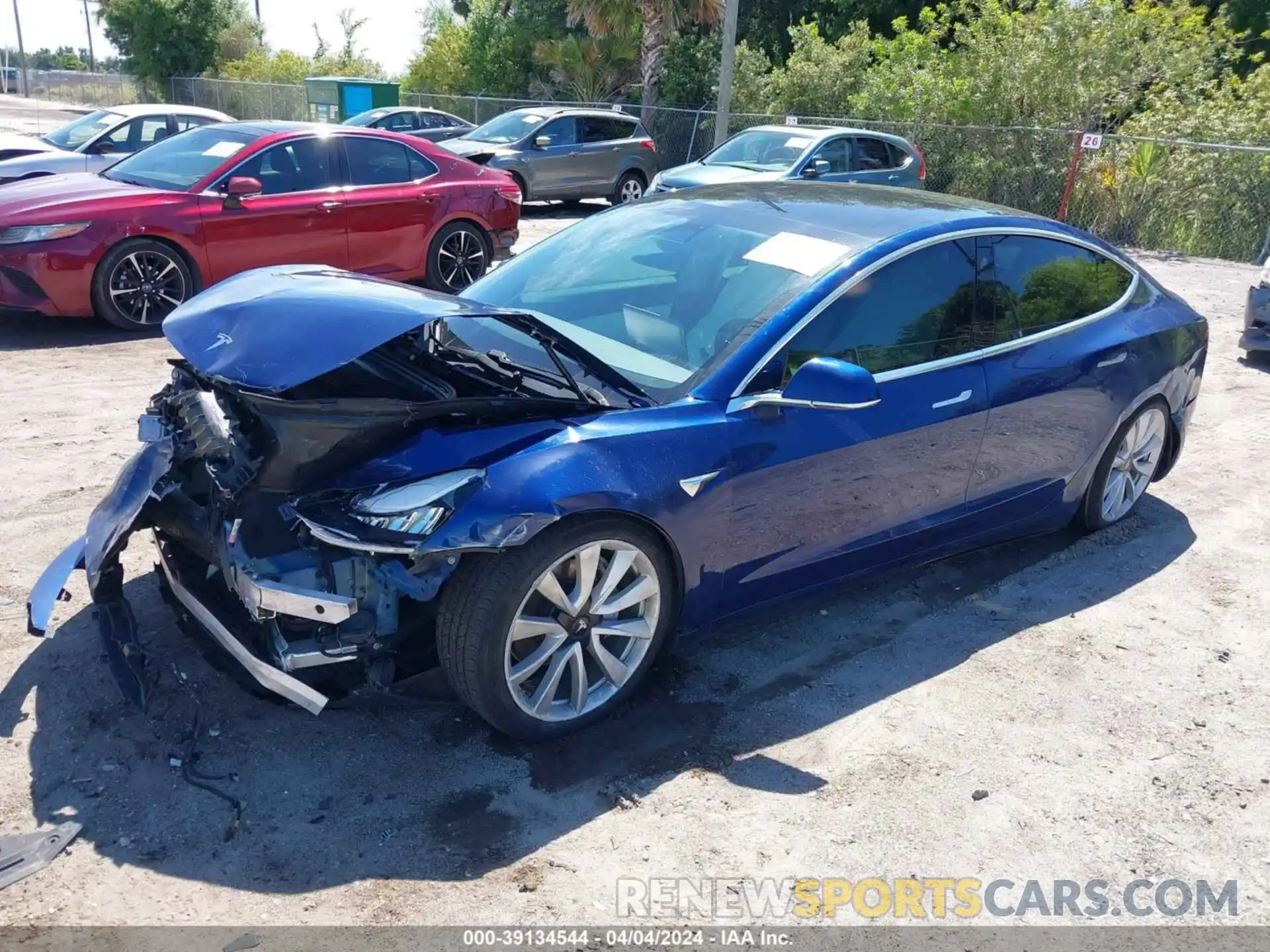 2 Photograph of a damaged car 5YJ3E1EB6LF622543 TESLA MODEL 3 2020