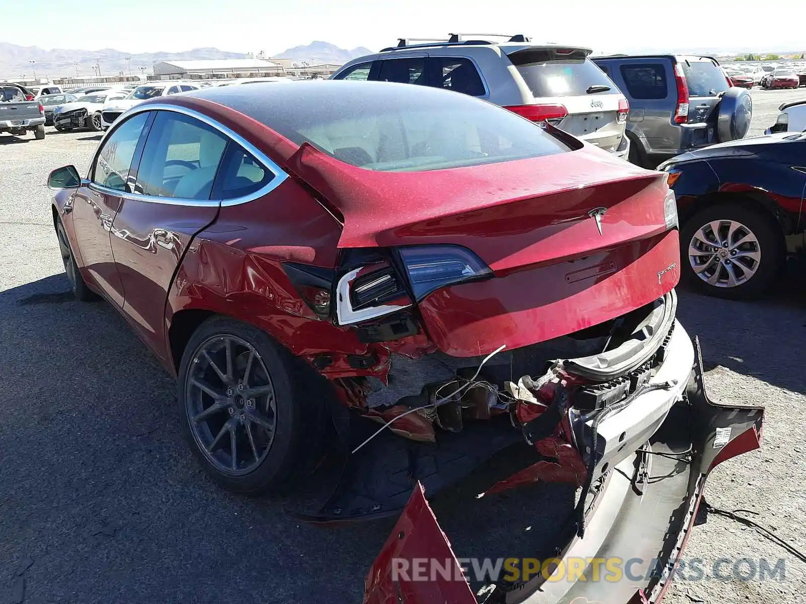 3 Photograph of a damaged car 5YJ3E1EB6LF628603 TESLA MODEL 3 2020