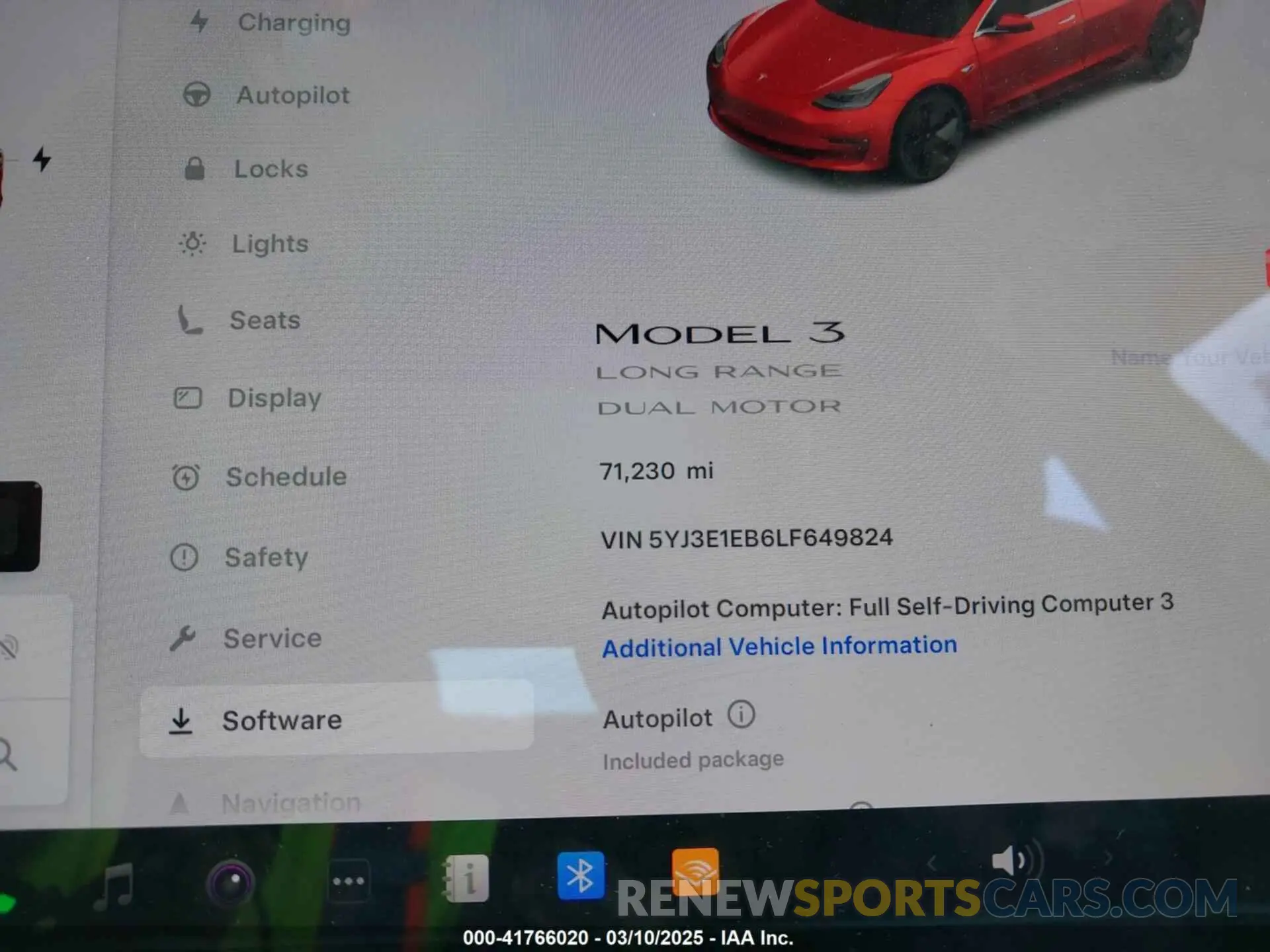 16 Photograph of a damaged car 5YJ3E1EB6LF649824 TESLA MODEL 3 2020