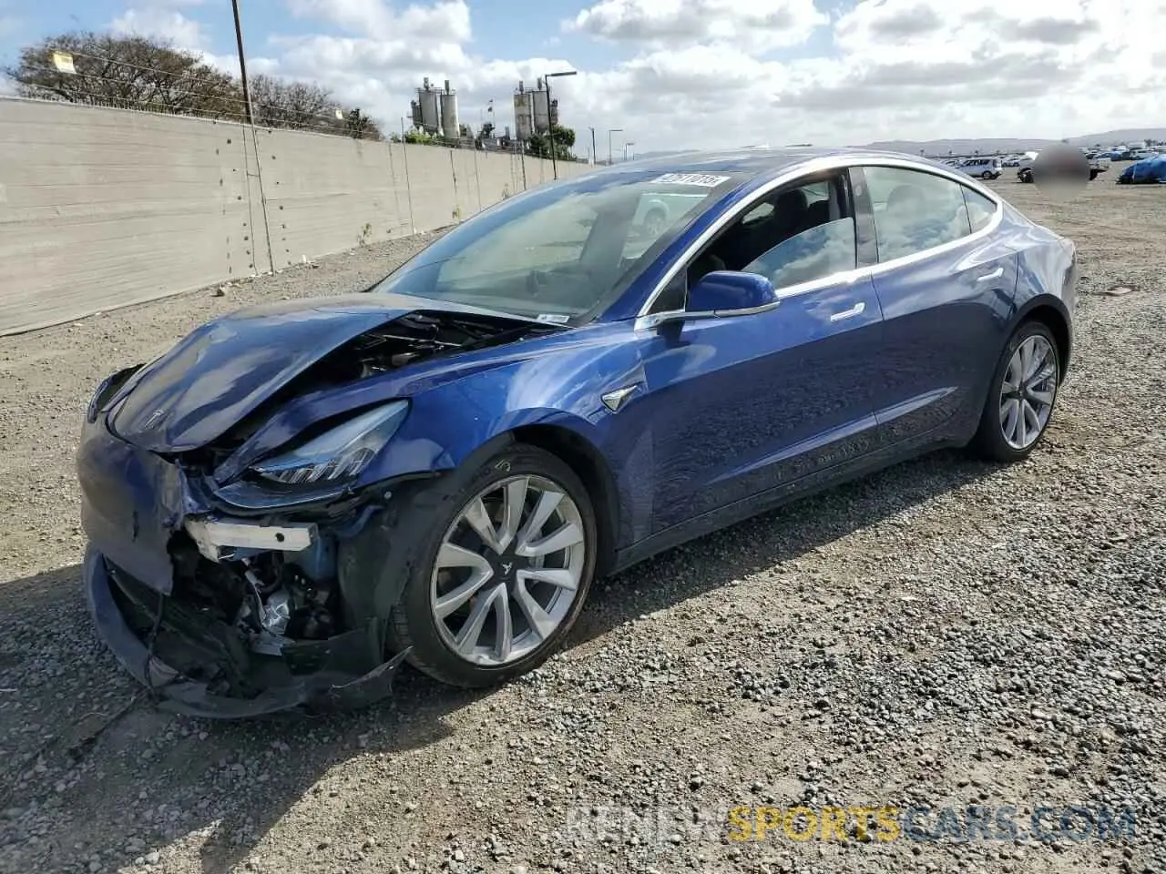 1 Photograph of a damaged car 5YJ3E1EB6LF667711 TESLA MODEL 3 2020