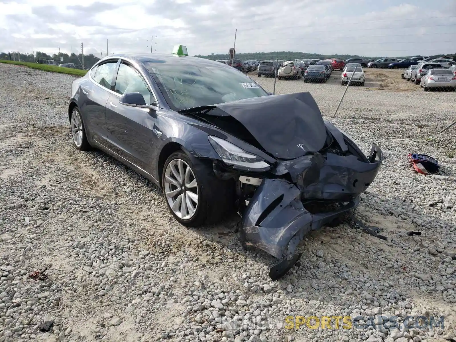 1 Photograph of a damaged car 5YJ3E1EB6LF668759 TESLA MODEL 3 2020