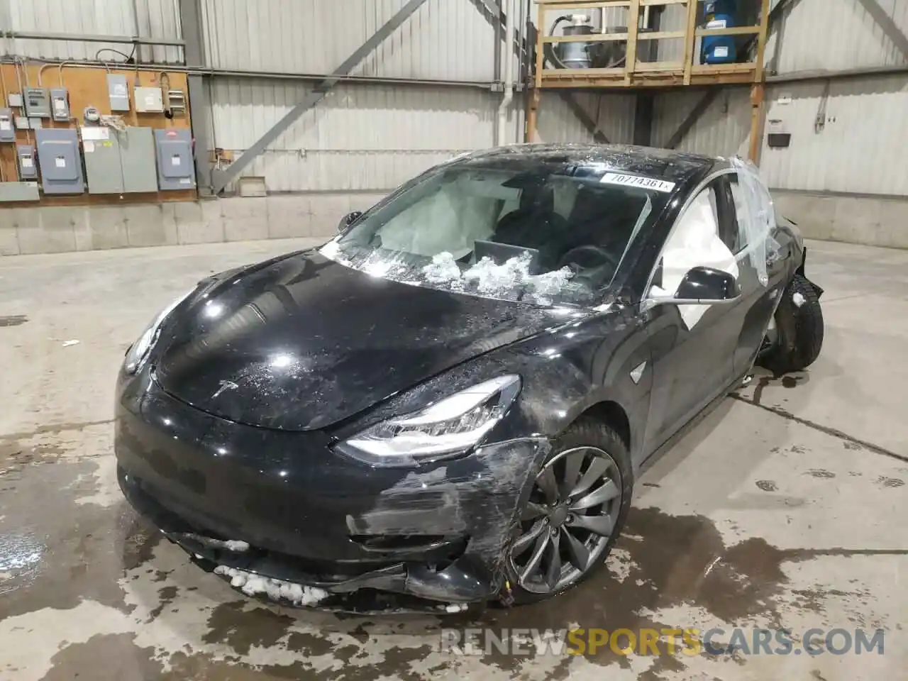 2 Photograph of a damaged car 5YJ3E1EB6LF670544 TESLA MODEL 3 2020