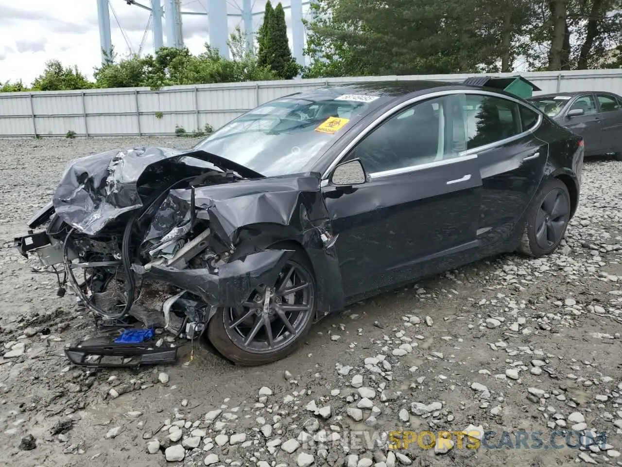 1 Photograph of a damaged car 5YJ3E1EB6LF741385 TESLA MODEL 3 2020