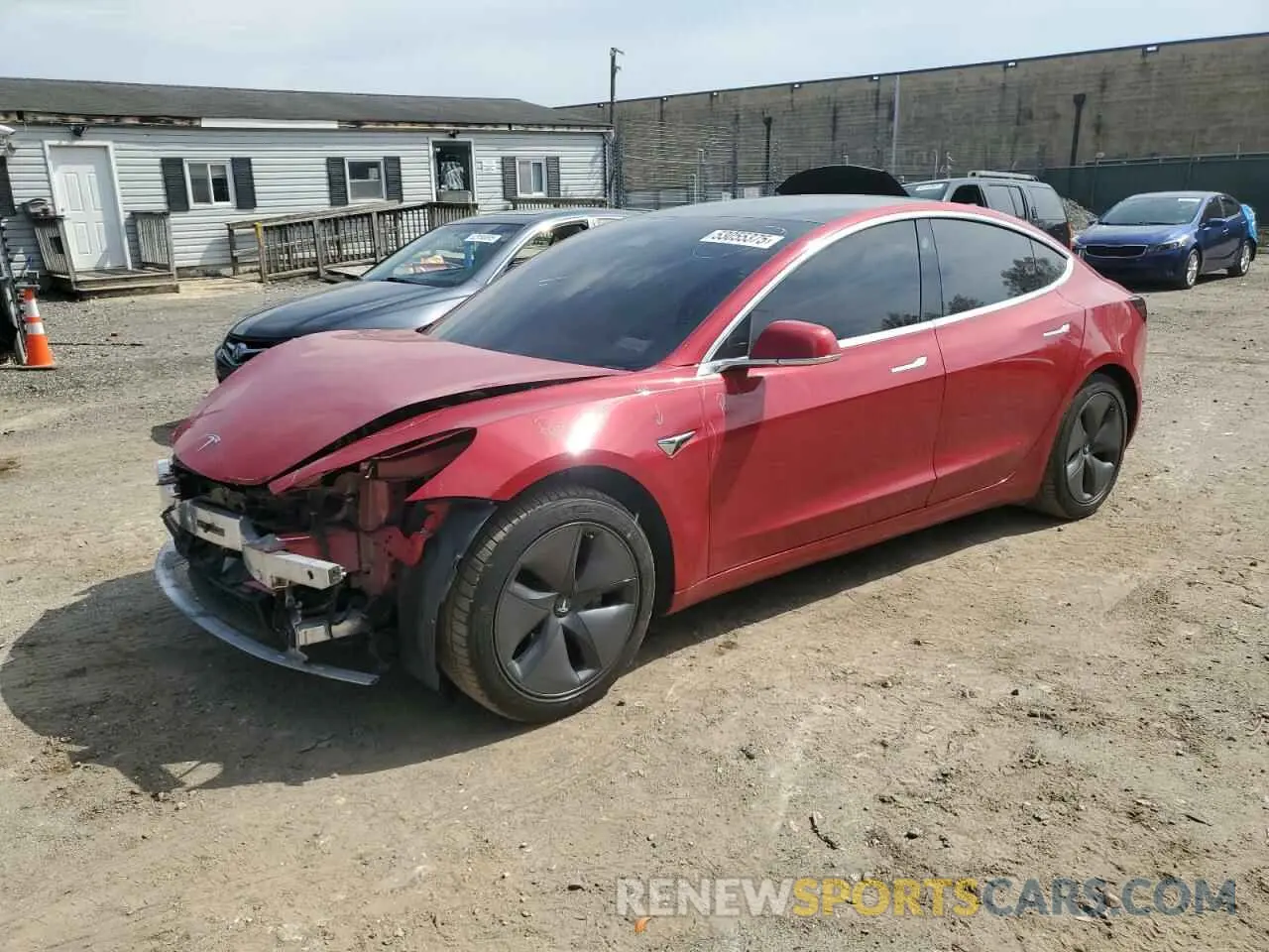 1 Photograph of a damaged car 5YJ3E1EB6LF770353 TESLA MODEL 3 2020