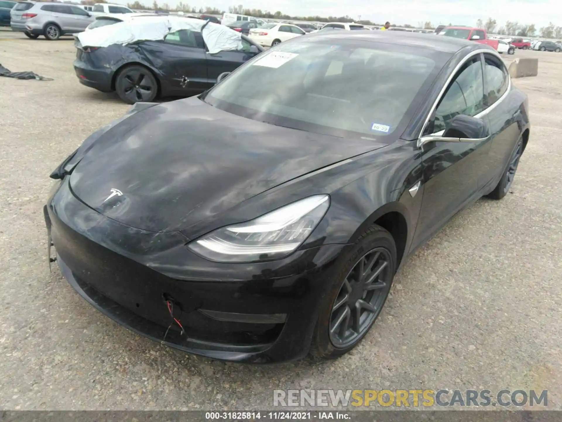 2 Photograph of a damaged car 5YJ3E1EB6LF802895 TESLA MODEL 3 2020