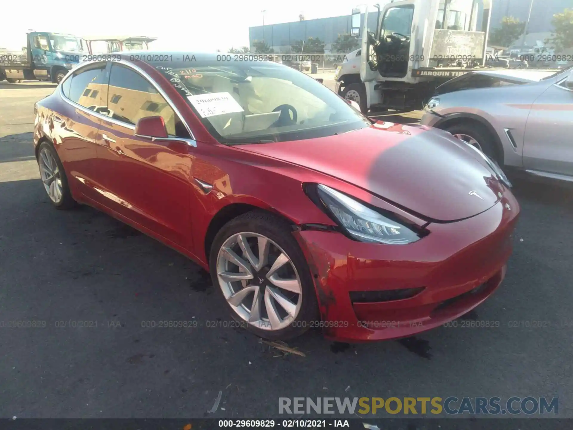 1 Photograph of a damaged car 5YJ3E1EB6LF808289 TESLA MODEL 3 2020