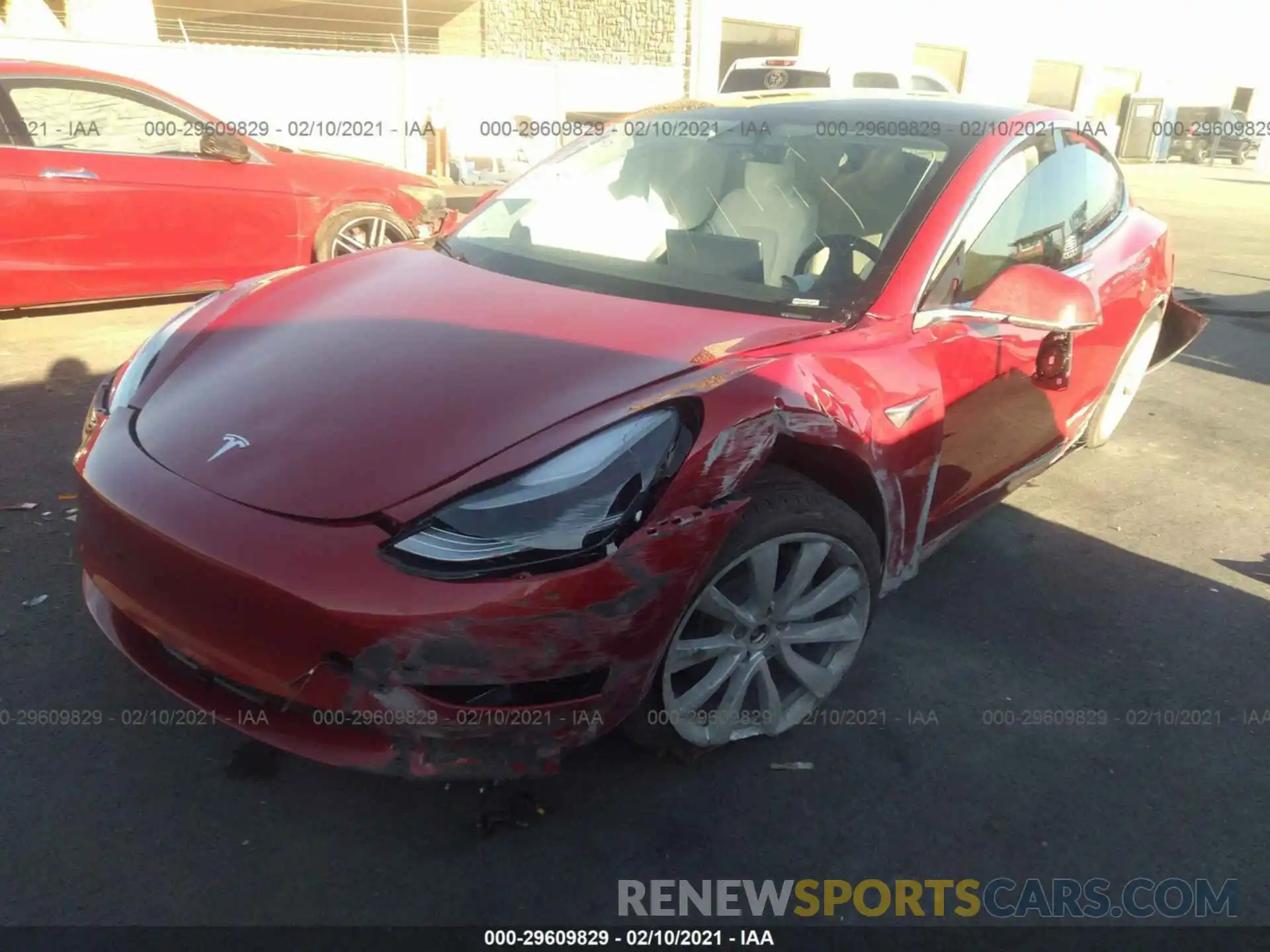 2 Photograph of a damaged car 5YJ3E1EB6LF808289 TESLA MODEL 3 2020