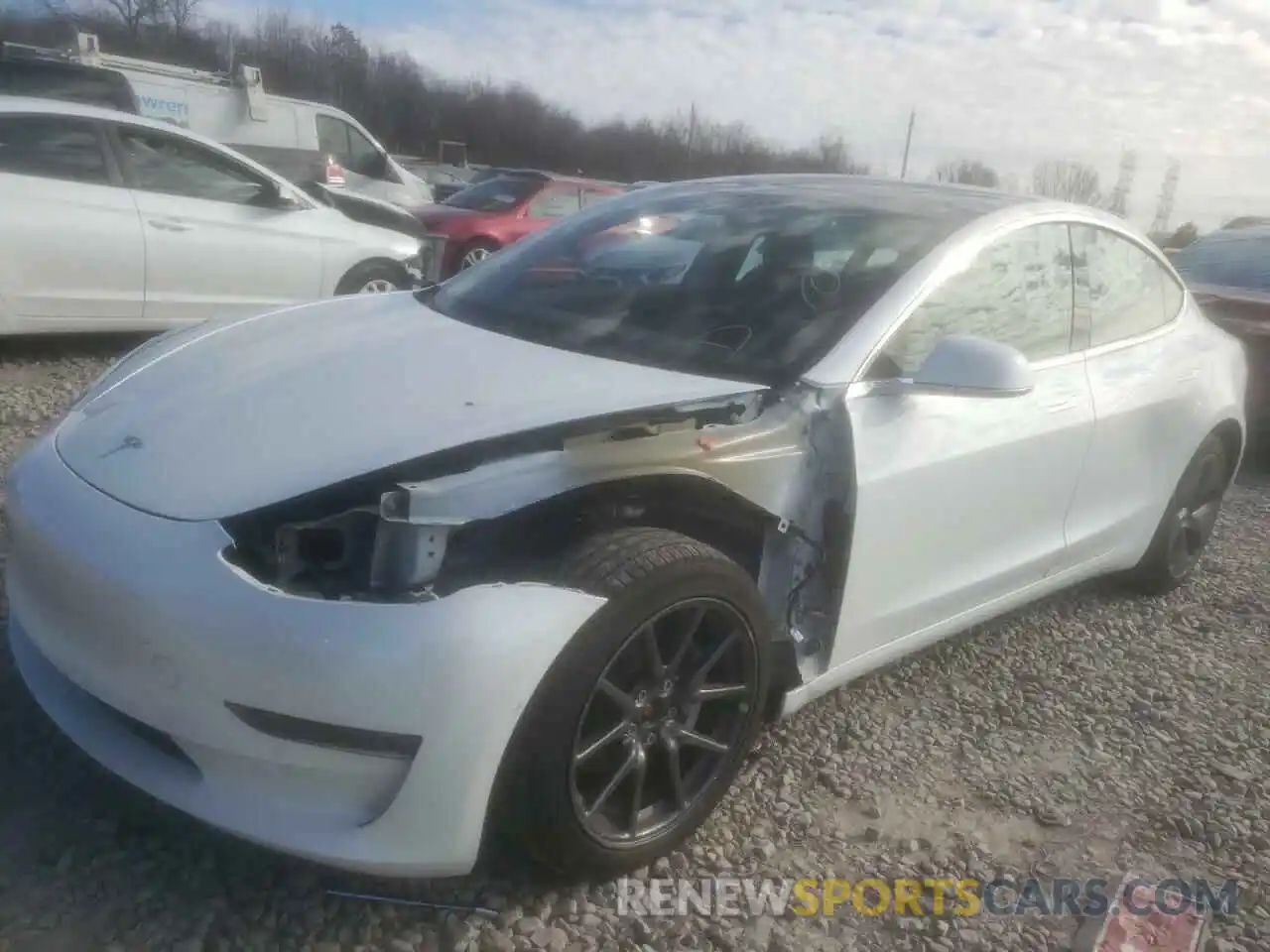 9 Photograph of a damaged car 5YJ3E1EB7LF618078 TESLA MODEL 3 2020