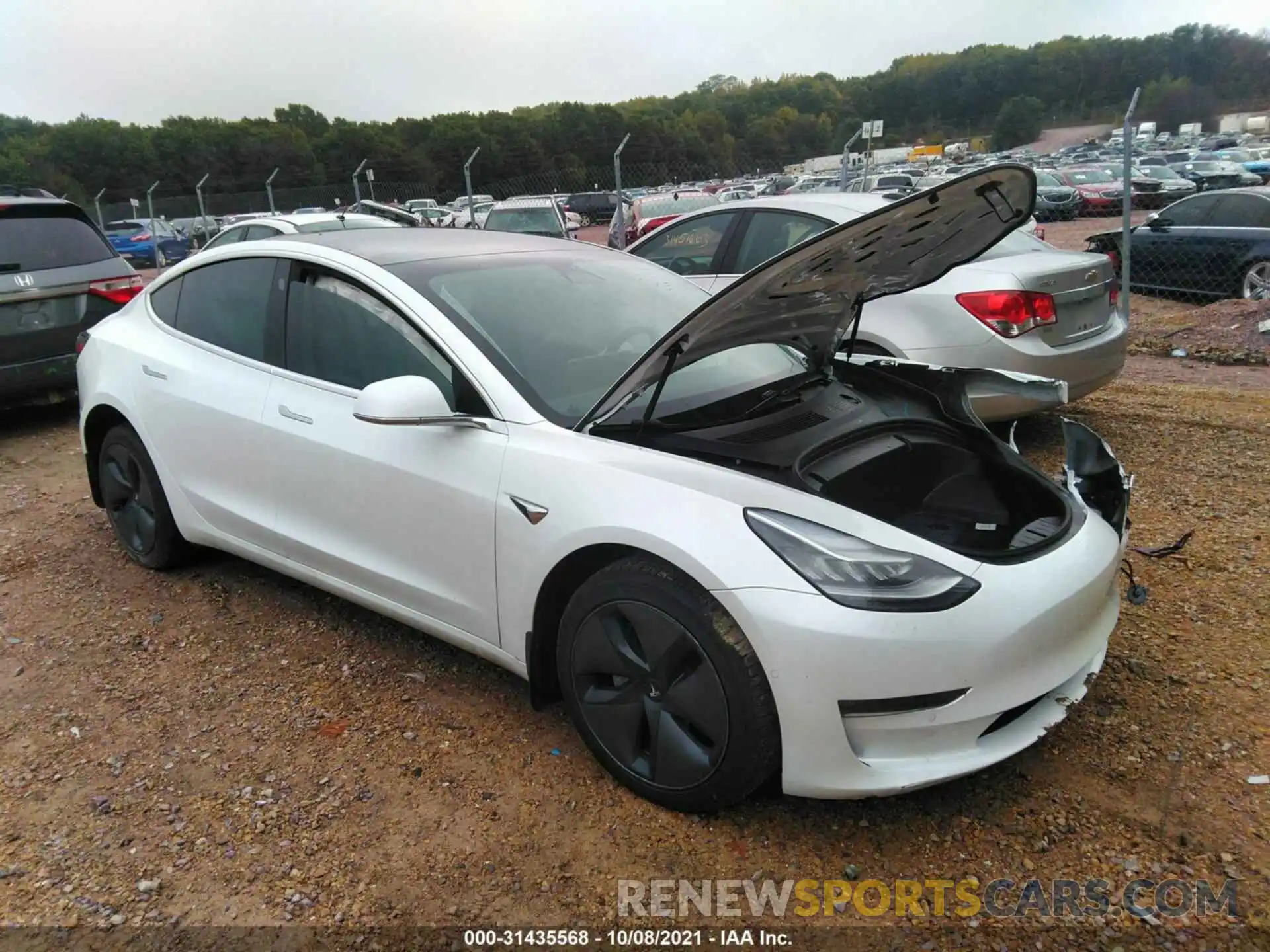 1 Photograph of a damaged car 5YJ3E1EB7LF618954 TESLA MODEL 3 2020