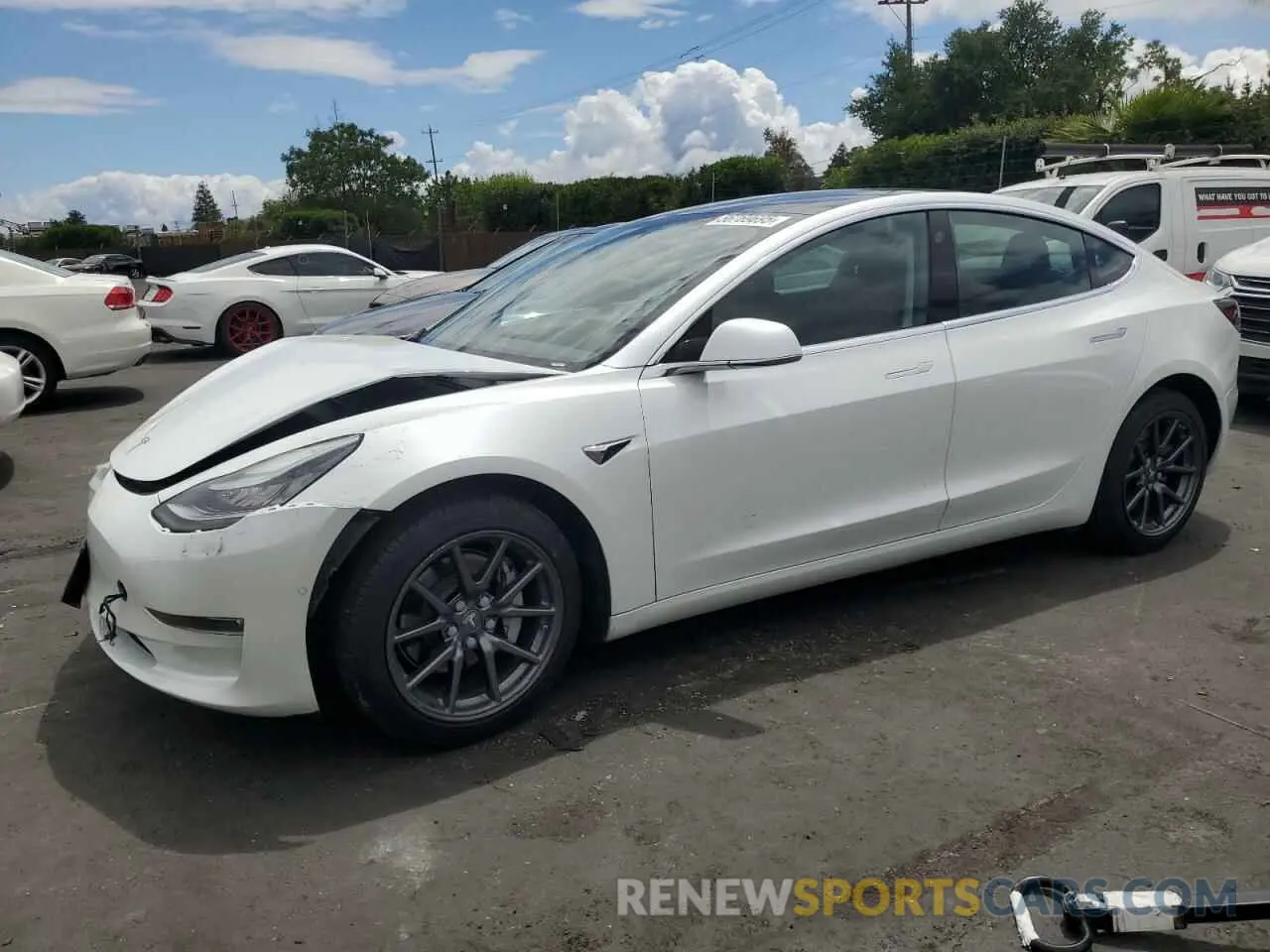 1 Photograph of a damaged car 5YJ3E1EB7LF619411 TESLA MODEL 3 2020