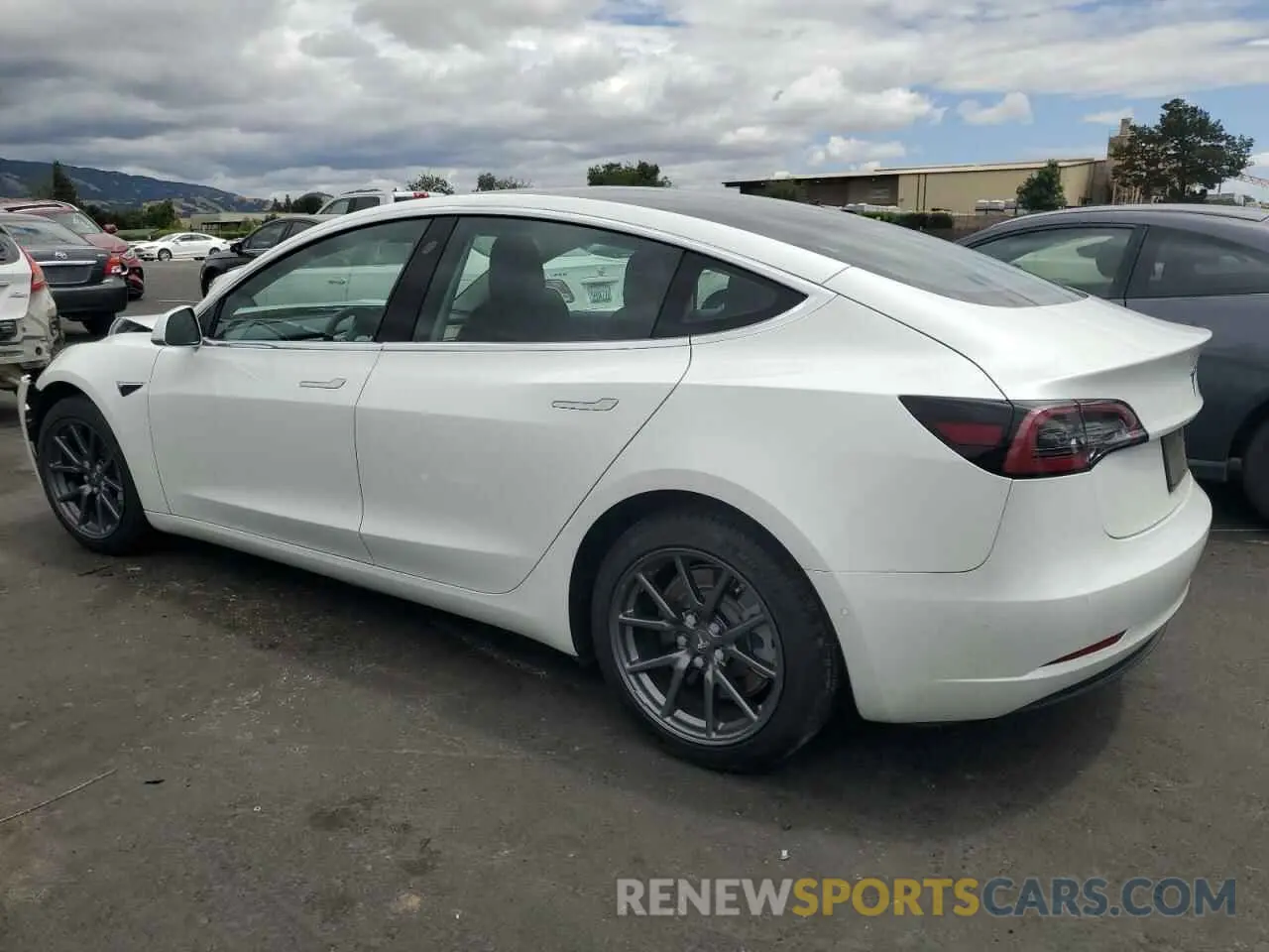 2 Photograph of a damaged car 5YJ3E1EB7LF619411 TESLA MODEL 3 2020