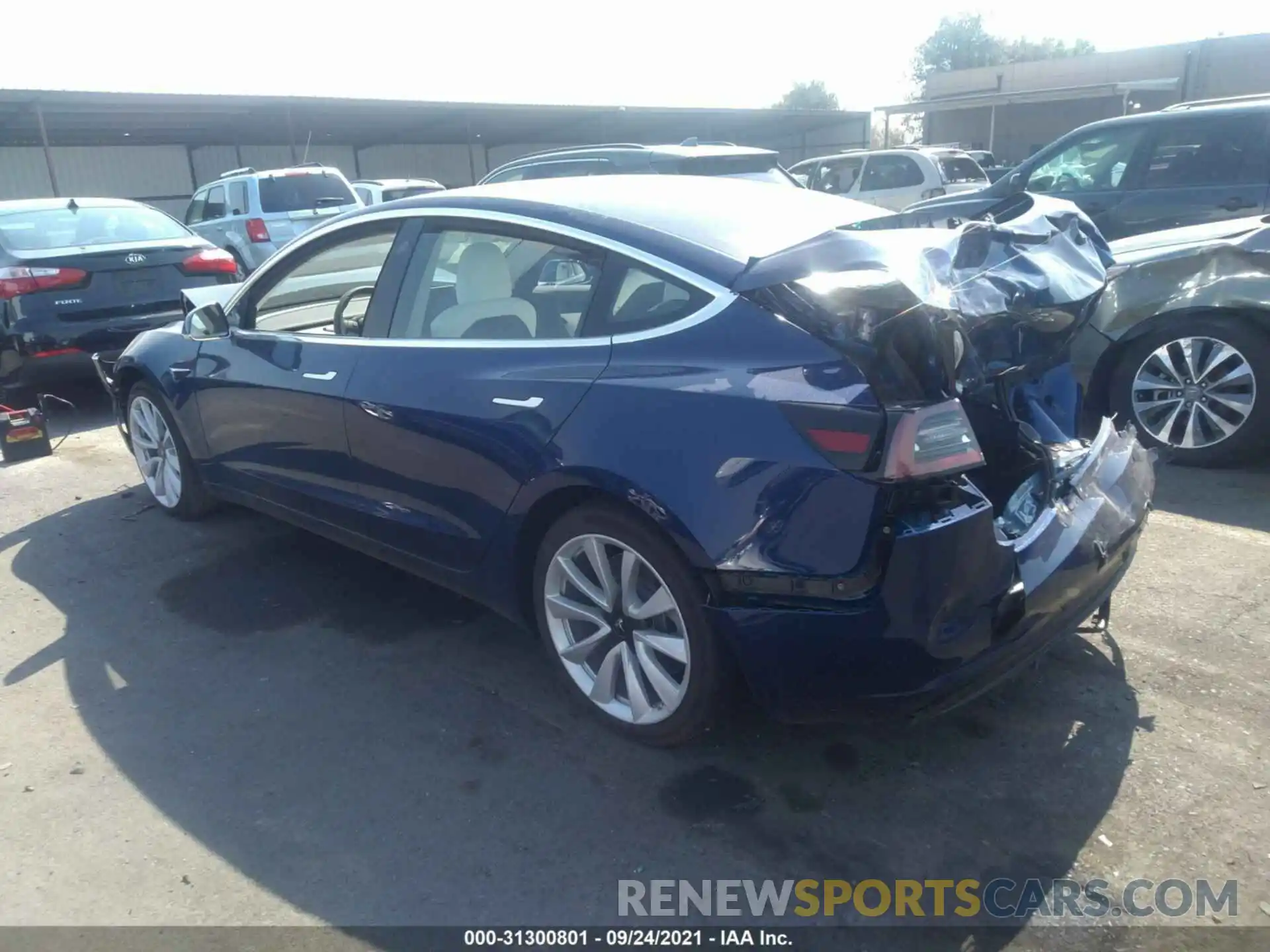 3 Photograph of a damaged car 5YJ3E1EB7LF622602 TESLA MODEL 3 2020