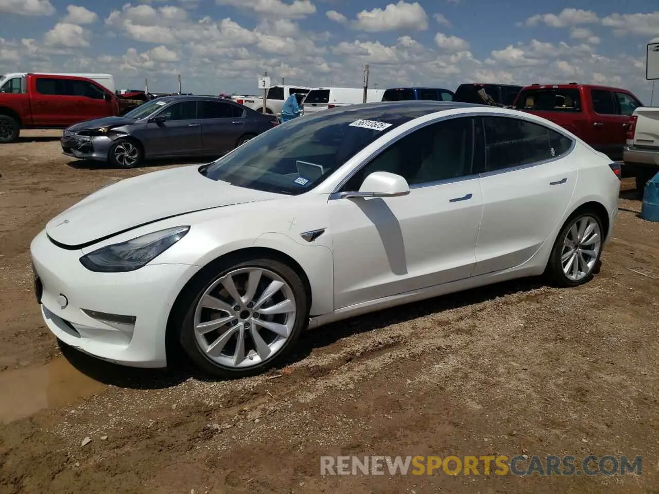 1 Photograph of a damaged car 5YJ3E1EB7LF622793 TESLA MODEL 3 2020