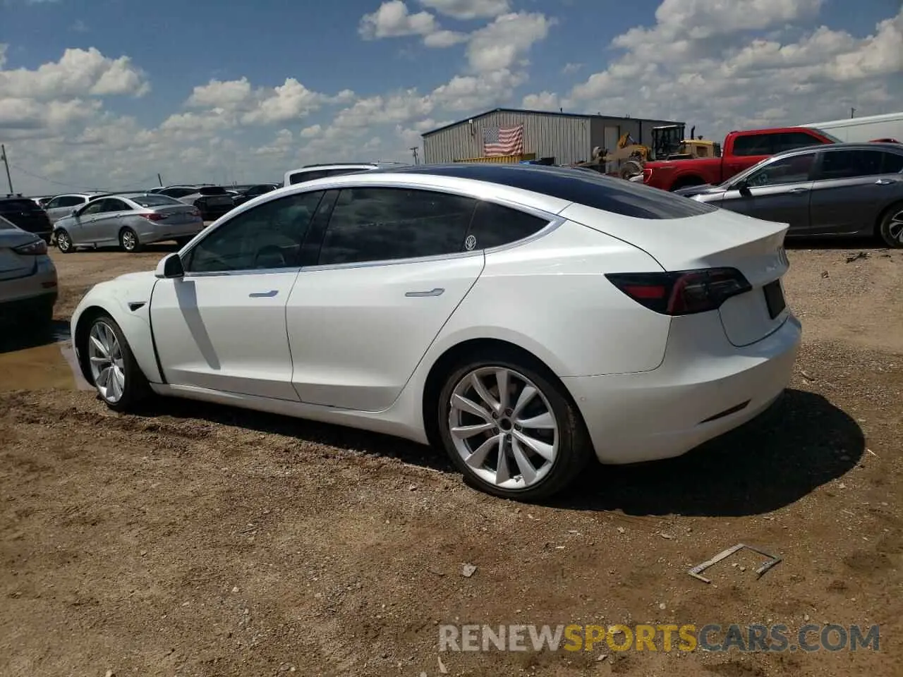 2 Photograph of a damaged car 5YJ3E1EB7LF622793 TESLA MODEL 3 2020