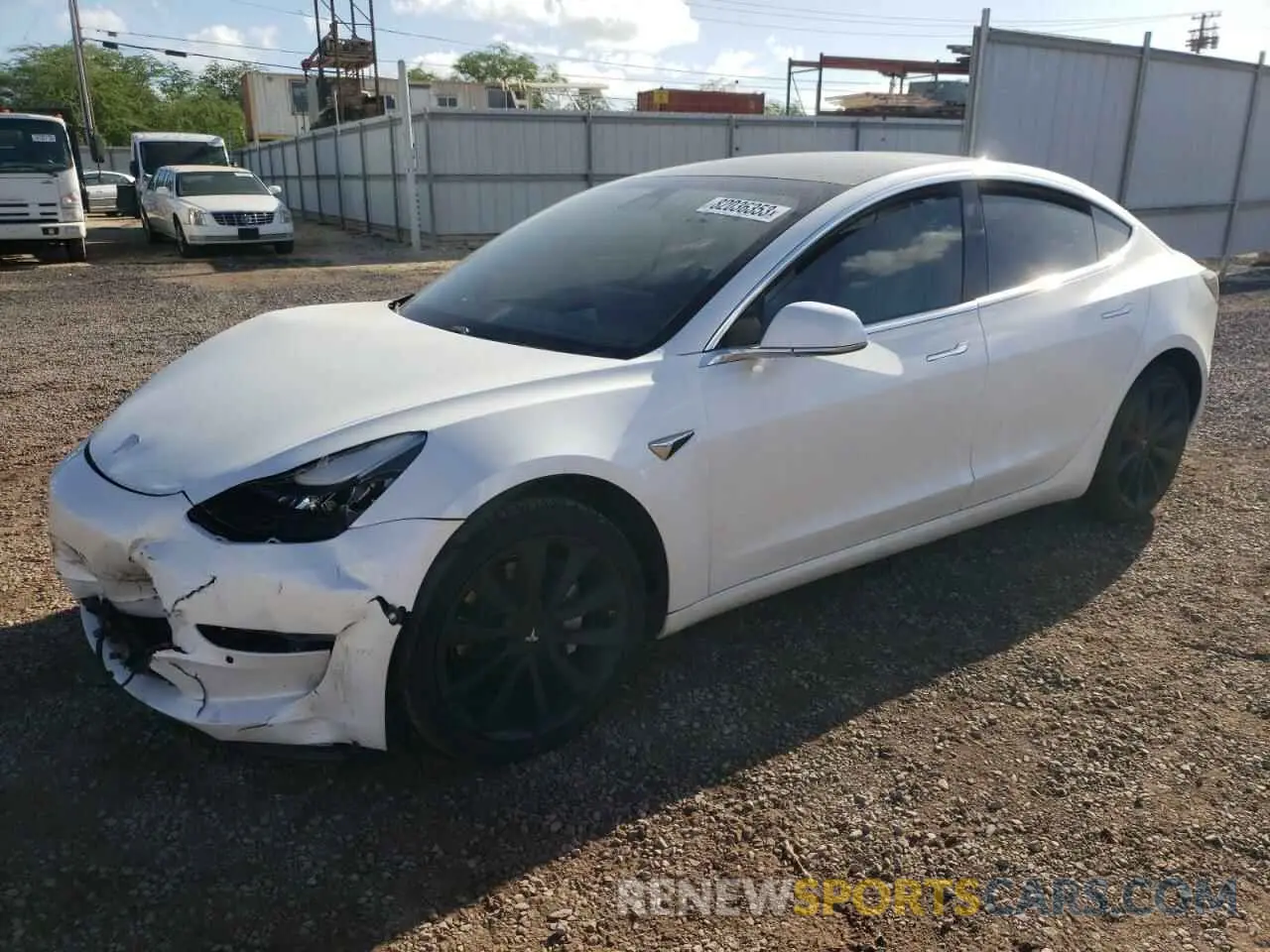 1 Photograph of a damaged car 5YJ3E1EB7LF640503 TESLA MODEL 3 2020
