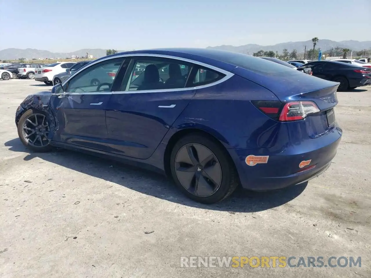 2 Photograph of a damaged car 5YJ3E1EB7LF647614 TESLA MODEL 3 2020