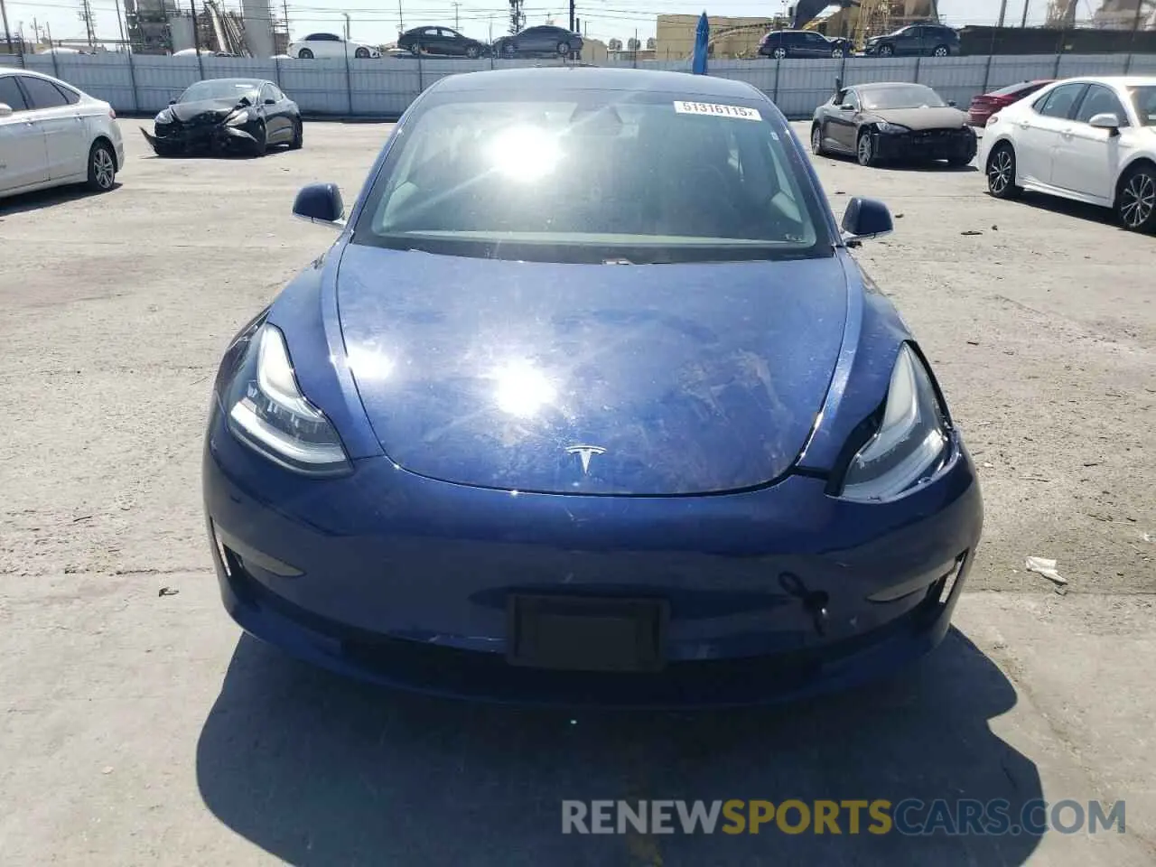 5 Photograph of a damaged car 5YJ3E1EB7LF647614 TESLA MODEL 3 2020