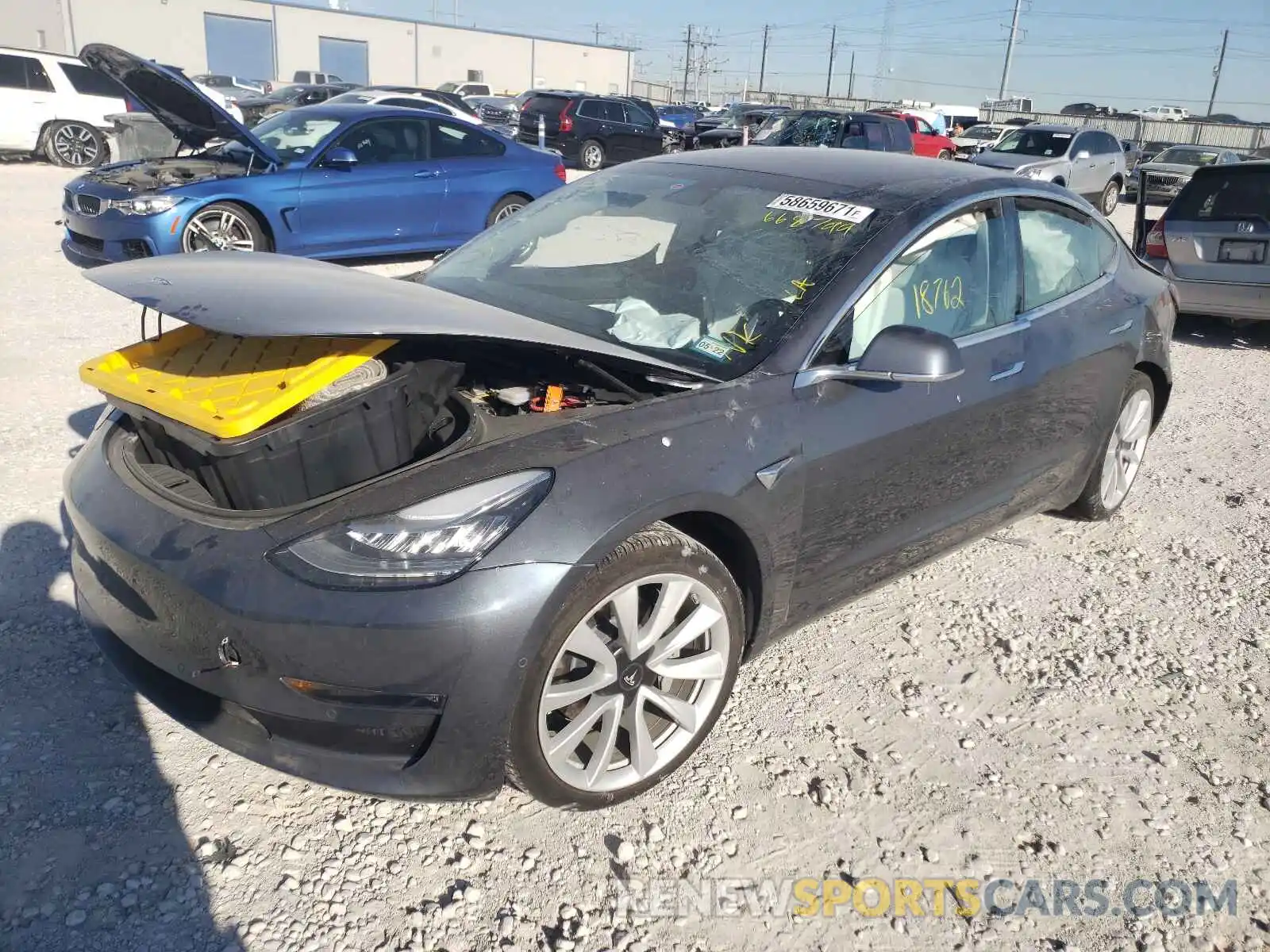 2 Photograph of a damaged car 5YJ3E1EB7LF668799 TESLA MODEL 3 2020