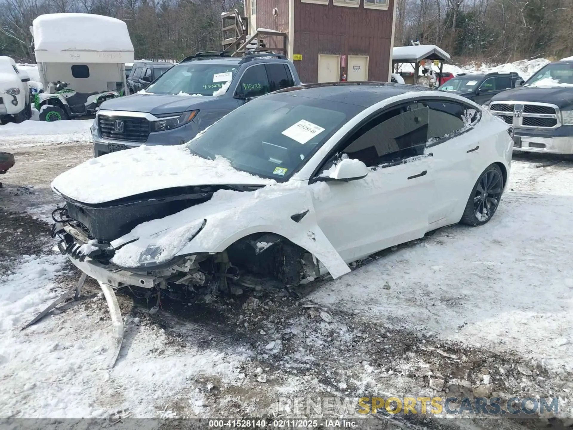 2 Photograph of a damaged car 5YJ3E1EB7LF741850 TESLA MODEL 3 2020