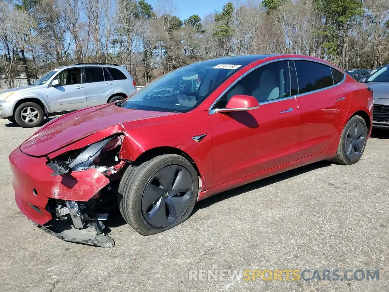 1 Photograph of a damaged car 5YJ3E1EB7LF742156 TESLA MODEL 3 2020