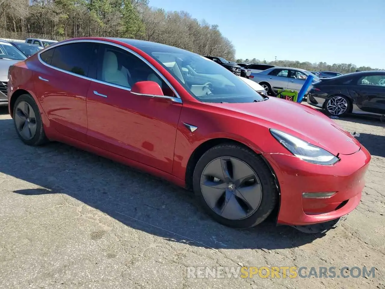 4 Photograph of a damaged car 5YJ3E1EB7LF742156 TESLA MODEL 3 2020