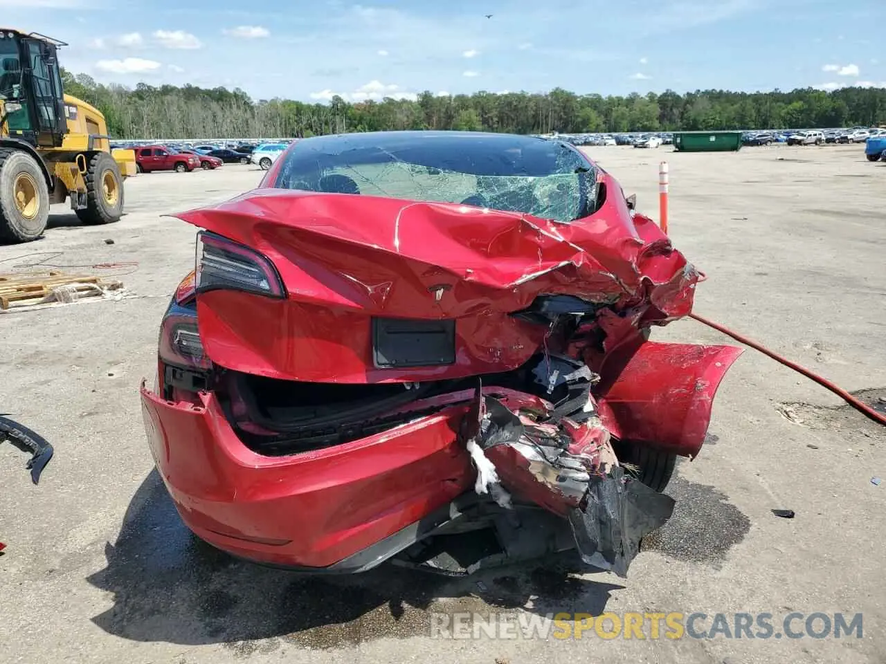 6 Photograph of a damaged car 5YJ3E1EB7LF744330 TESLA MODEL 3 2020