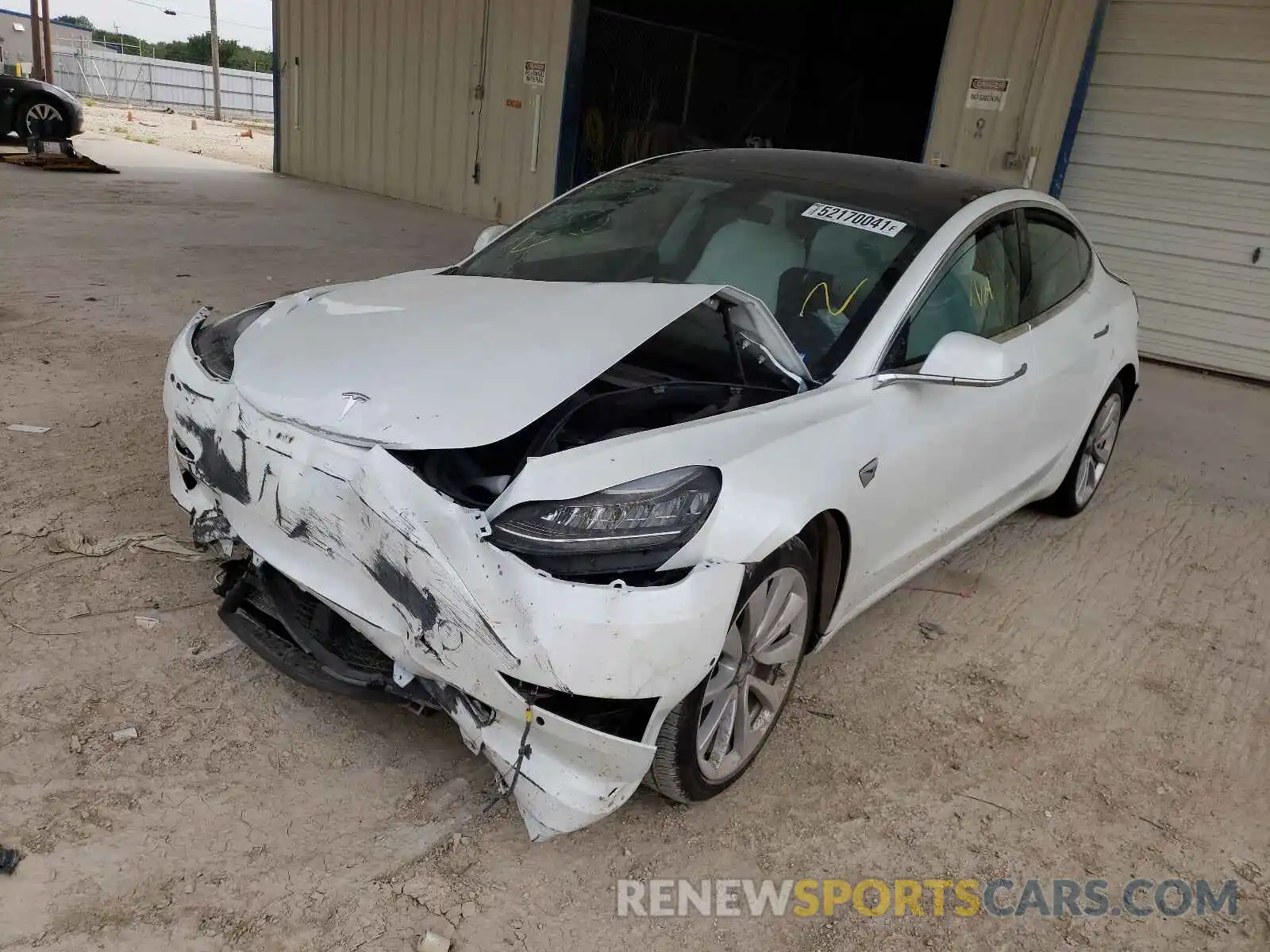 2 Photograph of a damaged car 5YJ3E1EB7LF769762 TESLA MODEL 3 2020