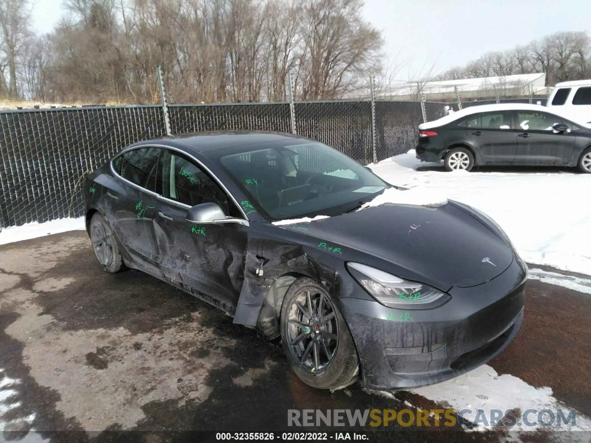 1 Photograph of a damaged car 5YJ3E1EB7LF784116 TESLA MODEL 3 2020