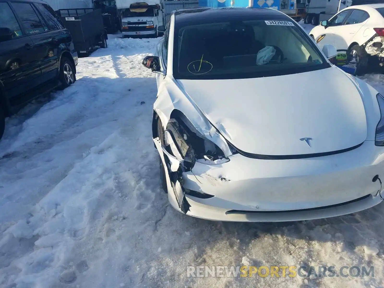 10 Photograph of a damaged car 5YJ3E1EB7LF790692 TESLA MODEL 3 2020