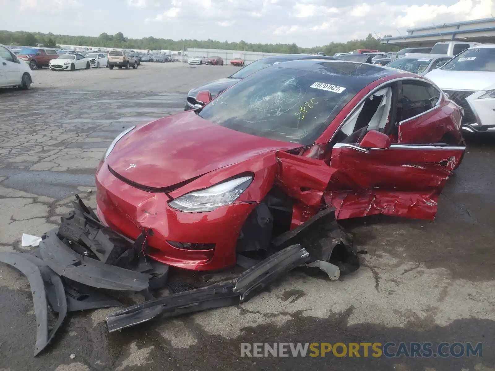 9 Photograph of a damaged car 5YJ3E1EB7LF794905 TESLA MODEL 3 2020